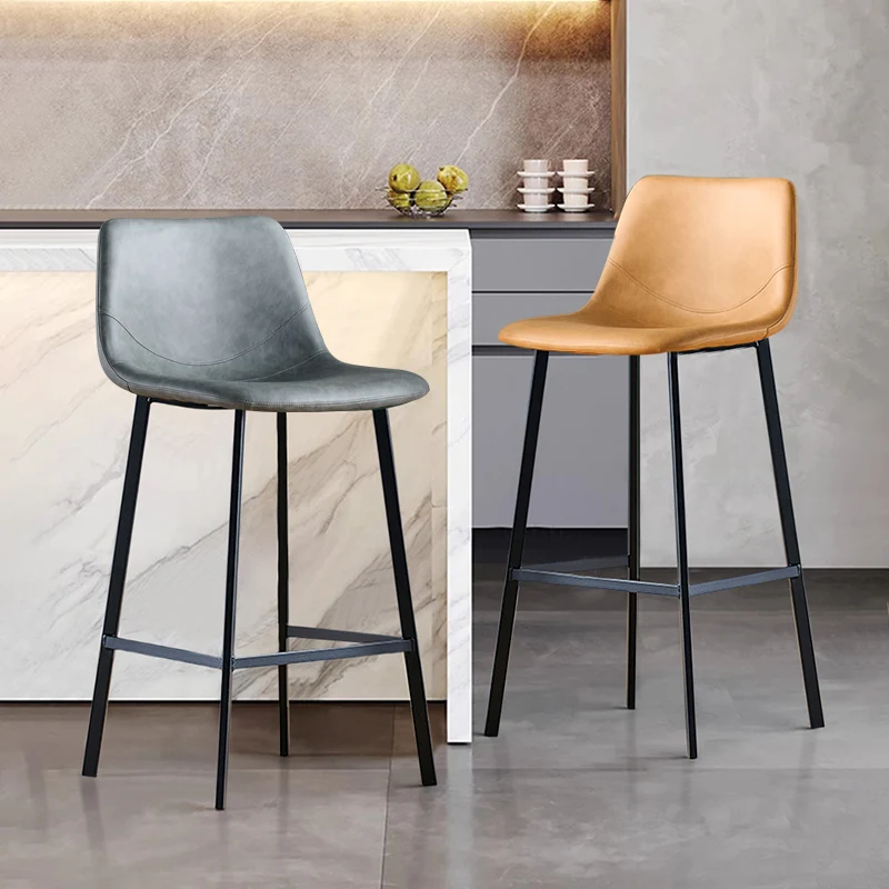 Italian Style High-End Bar Stool Light Luxury Modern Simple Design Iron Metal Backrest for Home Use for Front Desk Island Bar
Italian Style High-End Bar Stool Light Luxury Modern Simple Design Iron Metal Backrest for Home Use for Front Desk Island Bar