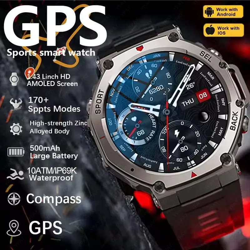 2025 Новые двухдиапазонные GPS спортивные умные часы для мужчин, компас, аккумулятор 500 мАч, 10 АТМ, профессиональные водонепроницаемые женские умные часы для плавания
2025 Новые двухдиапазонные GPS спортивные умные часы для мужчин, компас, аккумулятор 500 мАч, 10 АТМ, профессиональные водонепроницаемые женские умные часы для плавания