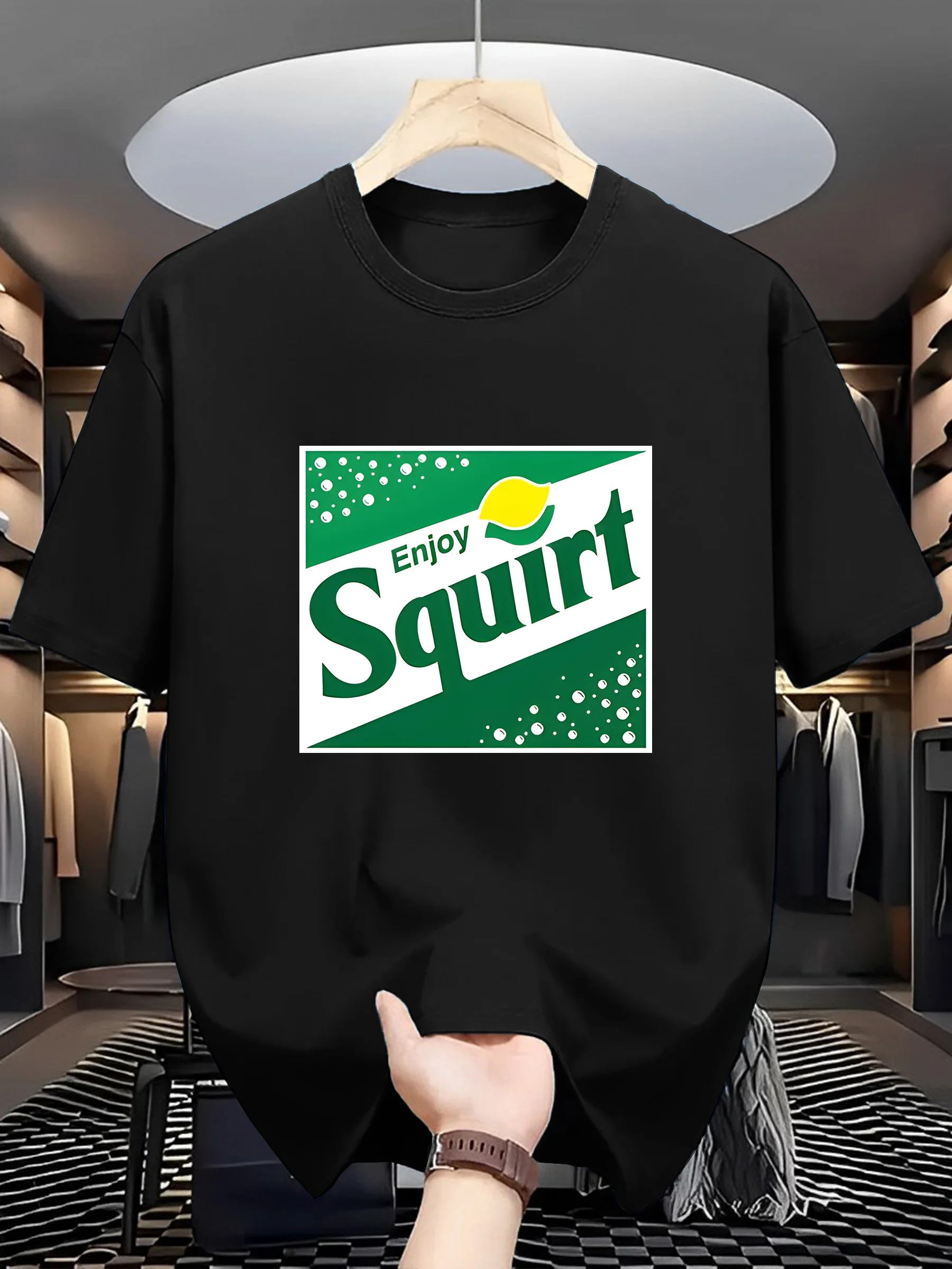 Футболка Enjoy Squirt для мужчин и женщин, хлопковые футболки в стиле ретро, американские топы с короткими рукавами Y2k, летняя футболка, уличная мужская одежда
Футболка Enjoy Squirt для мужчин и женщин, хлопковые футболки в стиле ретро, американские топы с короткими рукавами Y2k, летняя футболка, уличная мужская одежда