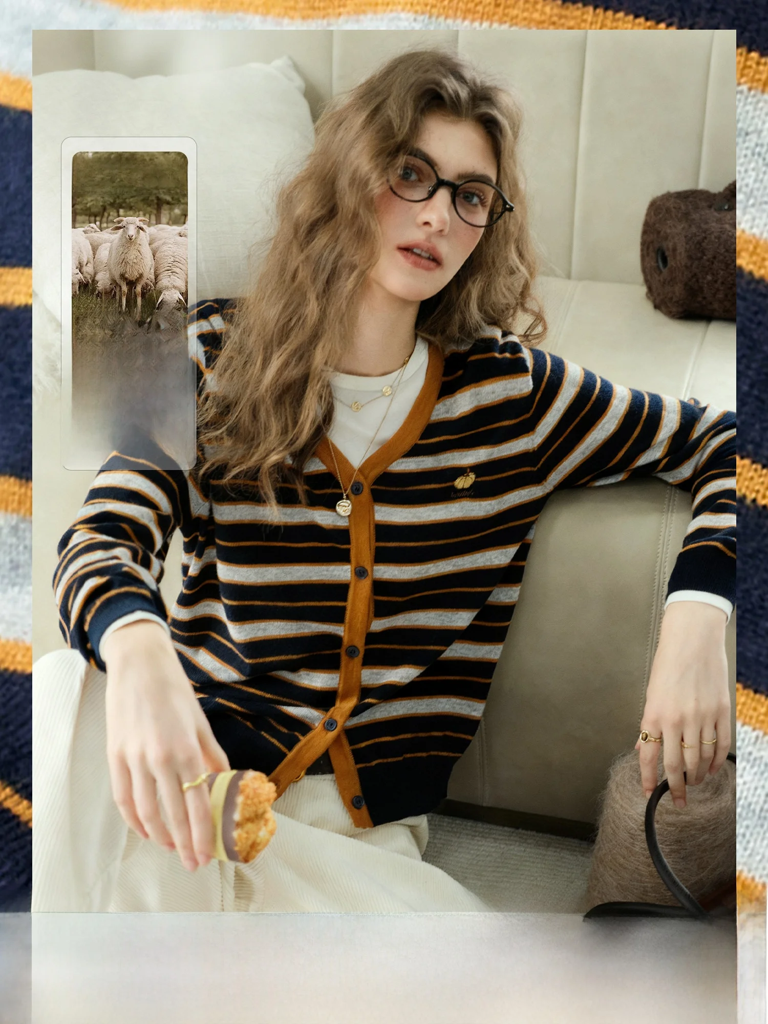 Bassulan Woolen Striped Open Cardigan Knitted Sweater Autumn Top Soft Polyester Acrylic Fiber Casual Loose Fit V-ne Coat
Bassulan Woolen Striped Open Cardigan Knitted Sweater Autumn Top Soft Polyester Acrylic Fiber Casual Loose Fit V-ne Coat