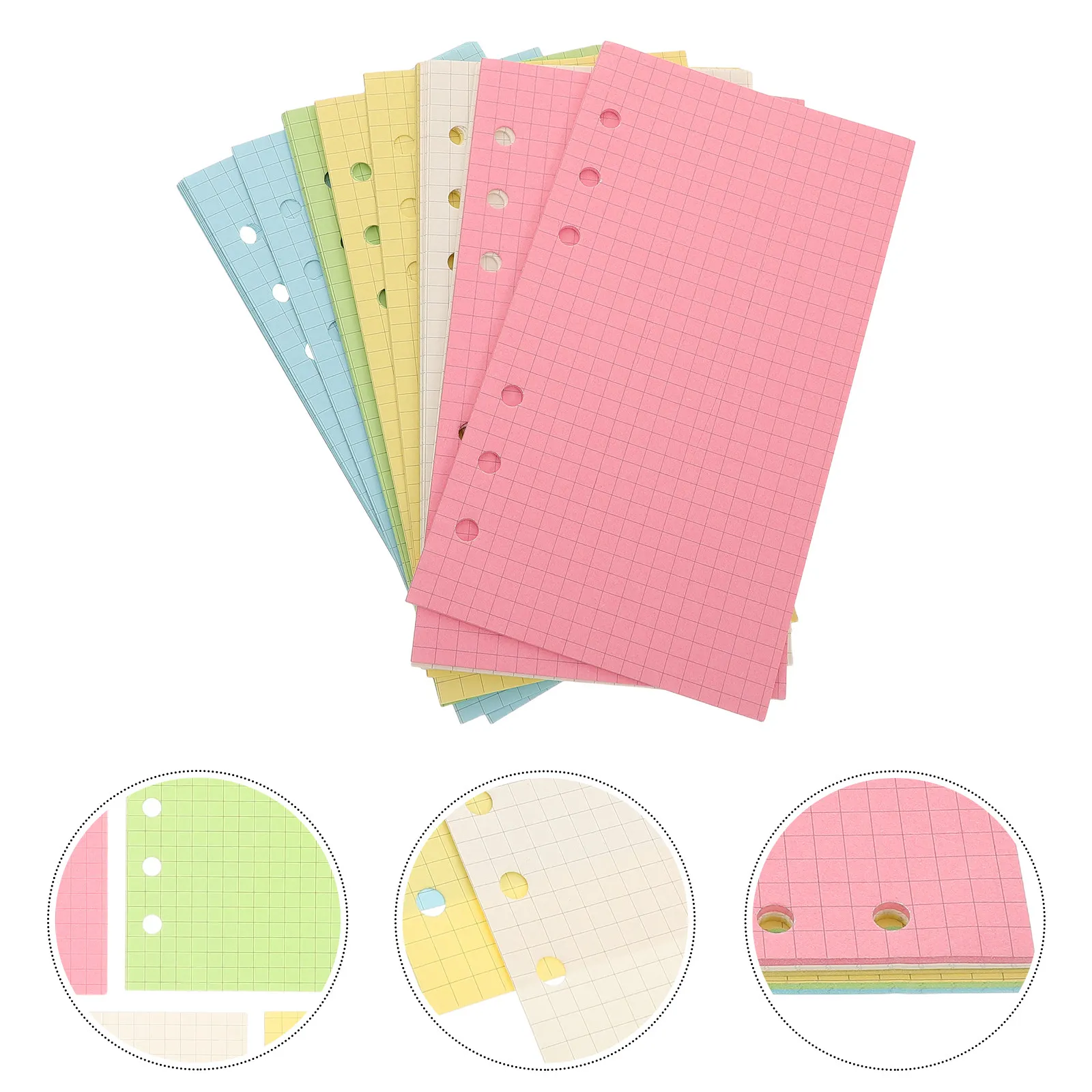250Pcs Refill Loose Leaf Paper for Binder Planner Inserts Colorful A6 Size Refillable Notebook Inserts Journal Accessories
250Pcs Refill Loose Leaf Paper for Binder Planner Inserts Colorful A6 Size Refillable Notebook Inserts Journal Accessories