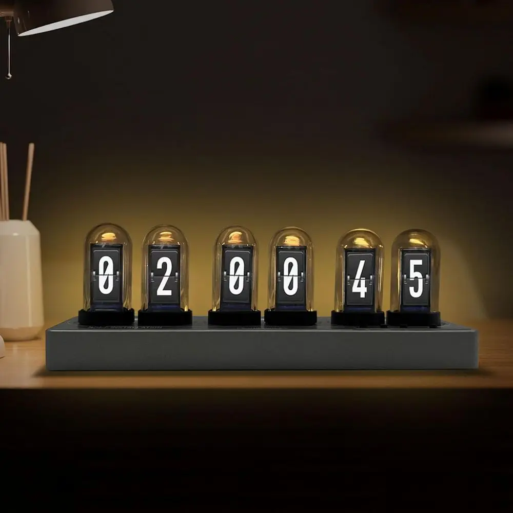 Digital Nixie Tube Clock with Web Control, Accurate Timekeeping, Customizable Dial, 6 Alarms, 12 Images, Ambient Light Adjustmen
Digital Nixie Tube Clock with Web Control, Accurate Timekeeping, Customizable Dial, 6 Alarms, 12 Images, Ambient Light Adjustmen