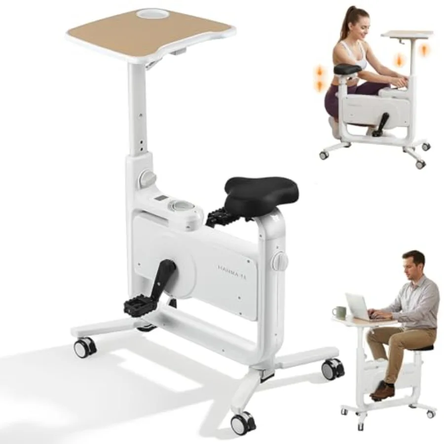 Standing Exercise Bike Desk for Height 4'7-6'2 264lbs Capacity Mobile Storage Under Desk Bike 30dB Stationary Bikes with Adjust
Standing Exercise Bike Desk for Height 4'7-6'2 264lbs Capacity Mobile Storage Under Desk Bike 30dB Stationary Bikes with Adjust