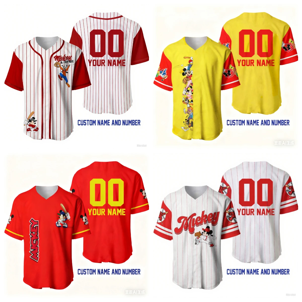 25 MINISO Disney 3D Printed Children's Mickey Baseball Jacket Disney Men and Women Fast Drying Breathable Loose Baseball Jacket
25 MINISO Disney 3D Printed Children's Mickey Baseball Jacket Disney Men and Women Fast Drying Breathable Loose Baseball Jacket