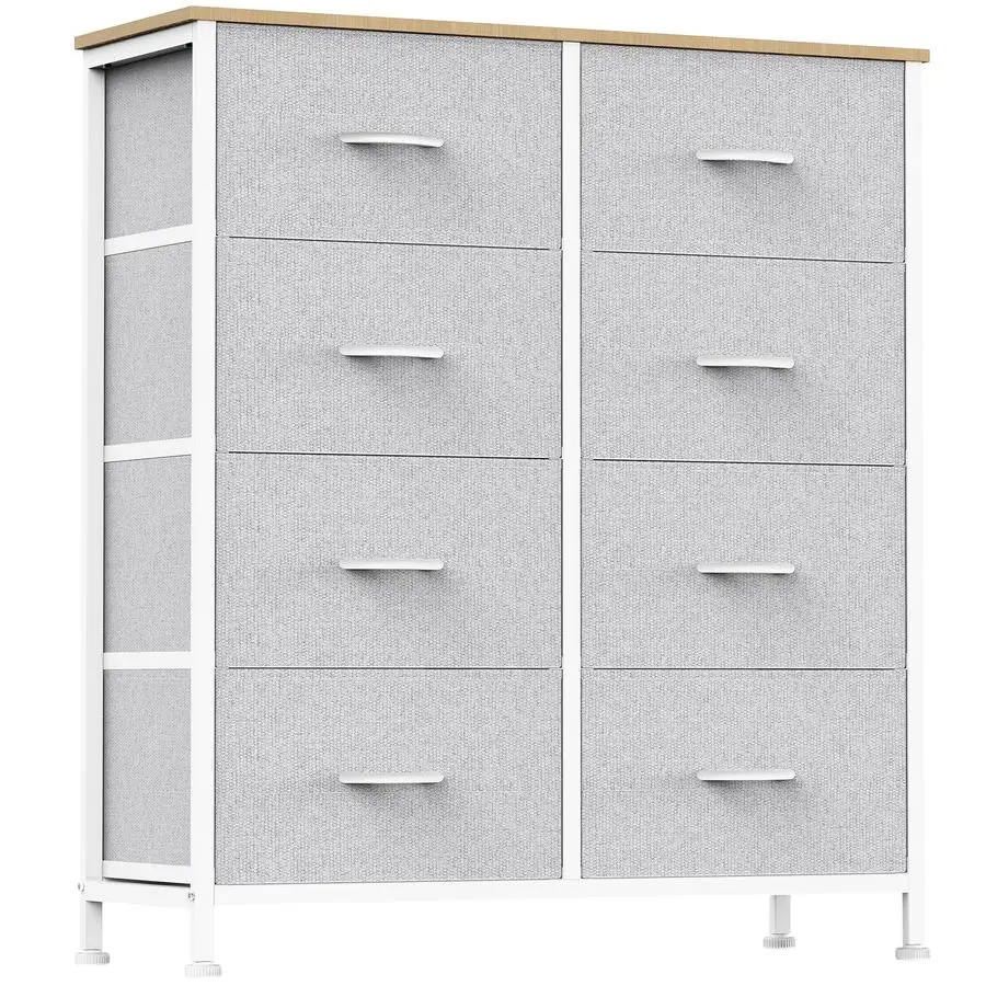 Fabric Dresser Storage Tower 8 Drawer Organizer with Wooden Top and Metal Frame for Bedroom Living Room Closet Entryway, Light G
Fabric Dresser Storage Tower 8 Drawer Organizer with Wooden Top and Metal Frame for Bedroom Living Room Closet Entryway, Light G