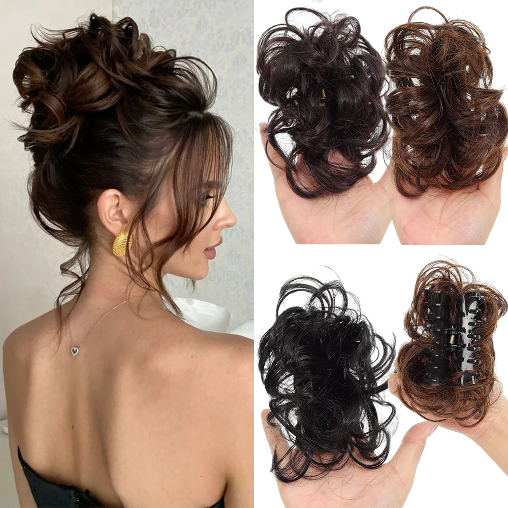 Fashion Synthetic Hair Bun Claw Clip Natural Fluffy Bun Head Wig Black Brown Hairpiece Women
Fashion Synthetic Hair Bun Claw Clip Natural Fluffy Bun Head Wig Black Brown Hairpiece Women