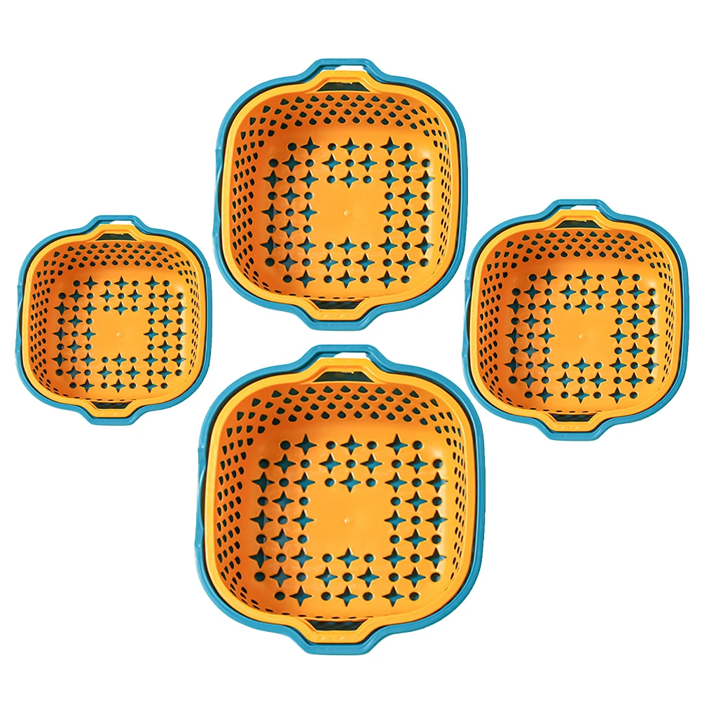 1 set 8-Piece Thickened Drain Basket Fruit Washing Strainer for Kitchen with Colander Bowl Vegetable Strainer Storage Container 
1 set 8-Piece Thickened Drain Basket Fruit Washing Strainer for Kitchen with Colander Bowl Vegetable Strainer Storage Container