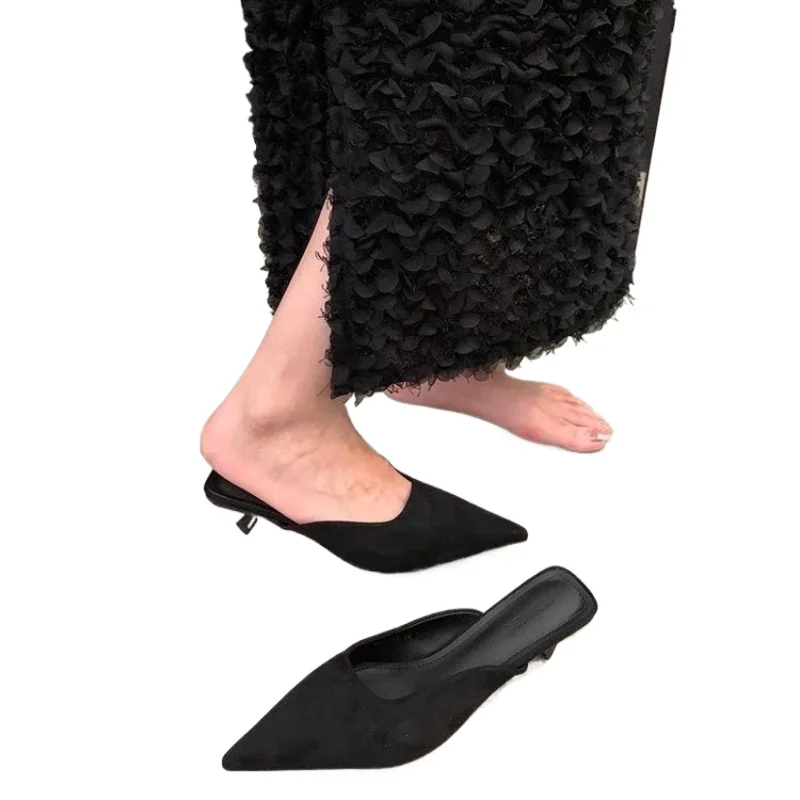 2026 New Fashion Baotou Shallow Toe Half-slipper for Women's Summer Sandals Low Heel Elegant Pointed Toe Sandals Women Big Size
2026 New Fashion Baotou Shallow Toe Half-slipper for Women's Summer Sandals Low Heel Elegant Pointed Toe Sandals Women Big Size