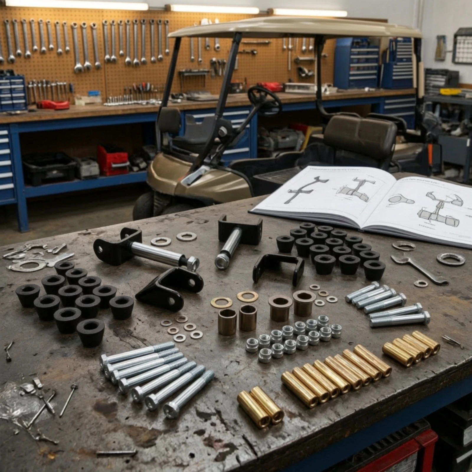 Club Car DS Bushing Kit Long-Lasting Golf Vehicle Repair Kit Vehicle Parts for Maintenance, Garage
Club Car DS Bushing Kit Long-Lasting Golf Vehicle Repair Kit Vehicle Parts for Maintenance, Garage