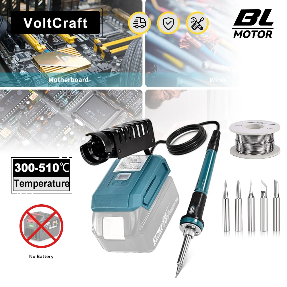 300°C-510°C Cordless Electric Soldering Iron Metal Wireless Welding Tool Gun Torch DIY Repair Power Tool for Makita 18V Battery
300°C-510°C Cordless Electric Soldering Iron Metal Wireless Welding Tool Gun Torch DIY Repair Power Tool for Makita 18V Battery