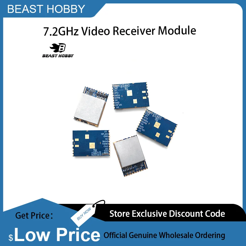 BeastHobby RX7500 6000~7500MHz 48CH VRX with RSSI Output Analog Voltage SPI Signal Video Receiver Module
BeastHobby RX7500 6000~7500MHz 48CH VRX with RSSI Output Analog Voltage SPI Signal Video Receiver Module