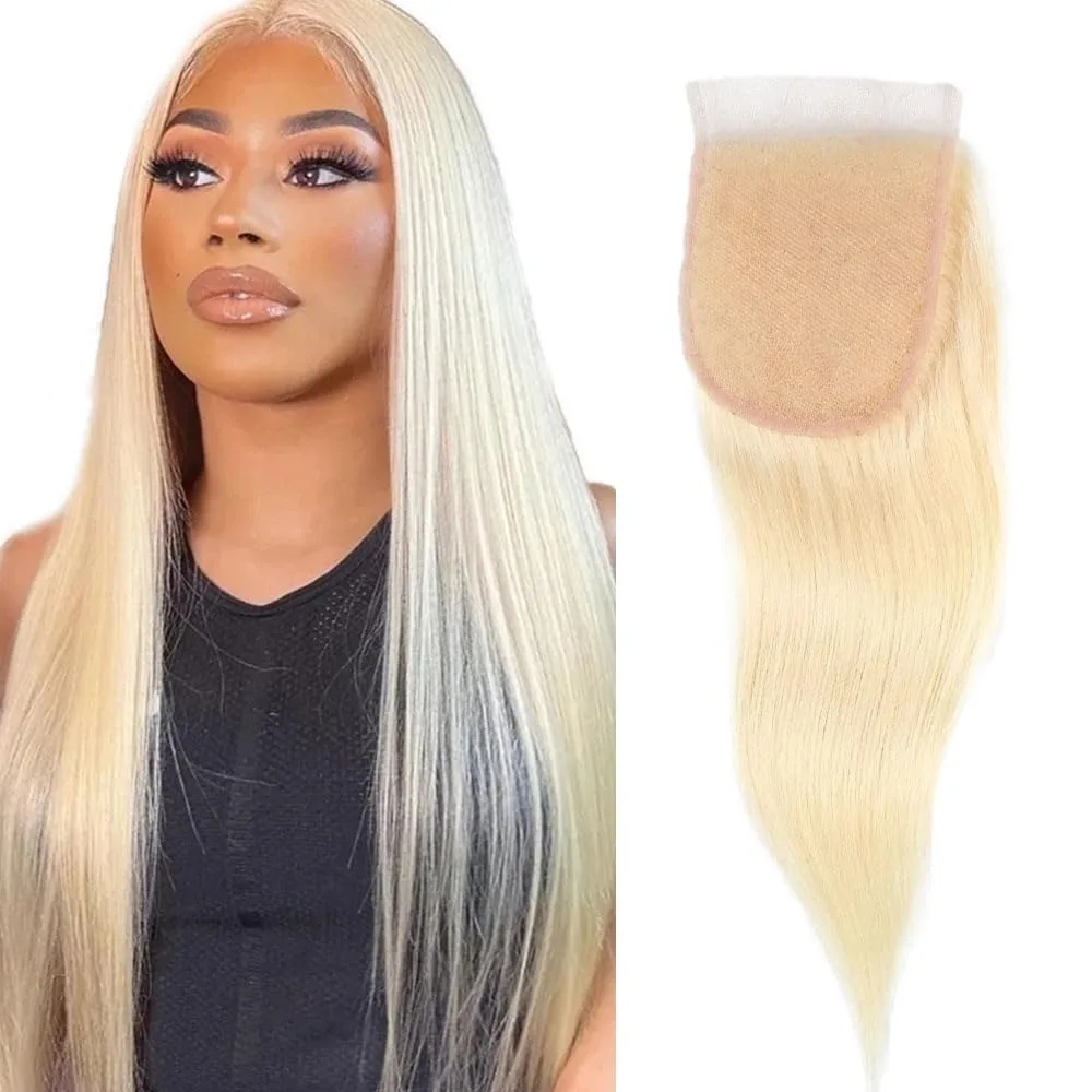 613 Blonde 4x4 Transparent Lace Closure body wave Remy Brazilian Human Hair
613 Blonde 4x4 Transparent Lace Closure body wave Remy Brazilian Human Hair