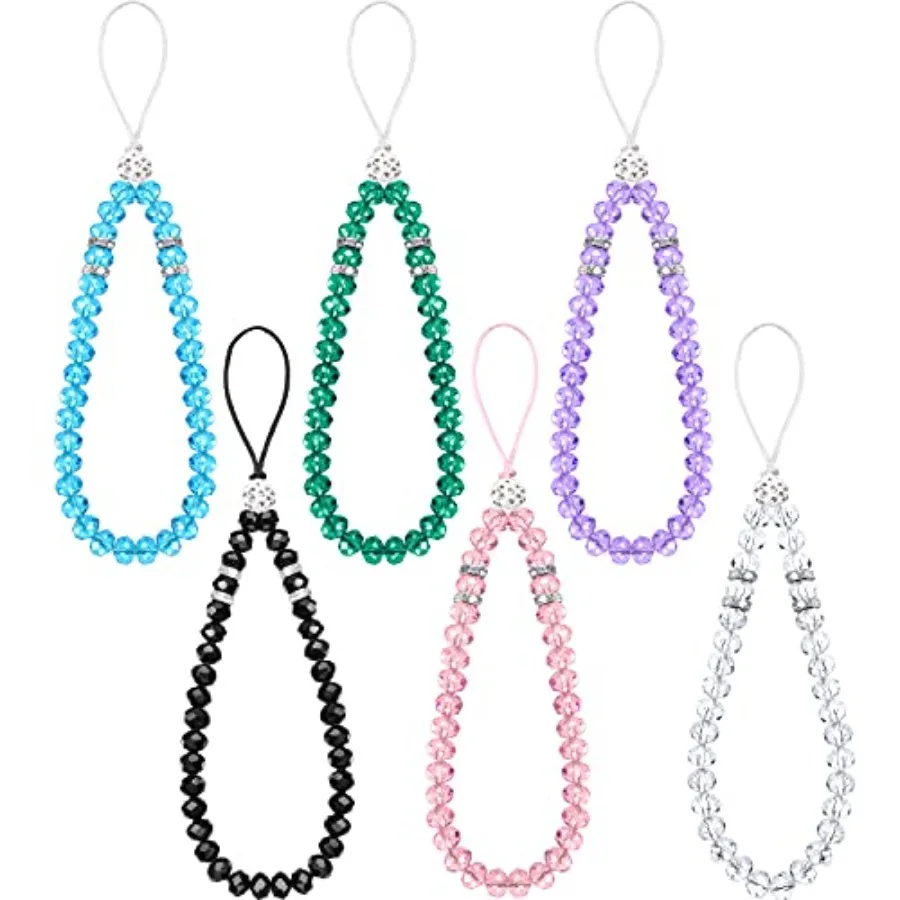 6 Pcs Phone Charm Wrist Strap Cute Lanyard Beaded Aesthetic Cell Phone Bracelet Crystal Bling Camera Strap Sparkling Wristlet C
6 Pcs Phone Charm Wrist Strap Cute Lanyard Beaded Aesthetic Cell Phone Bracelet Crystal Bling Camera Strap Sparkling Wristlet C