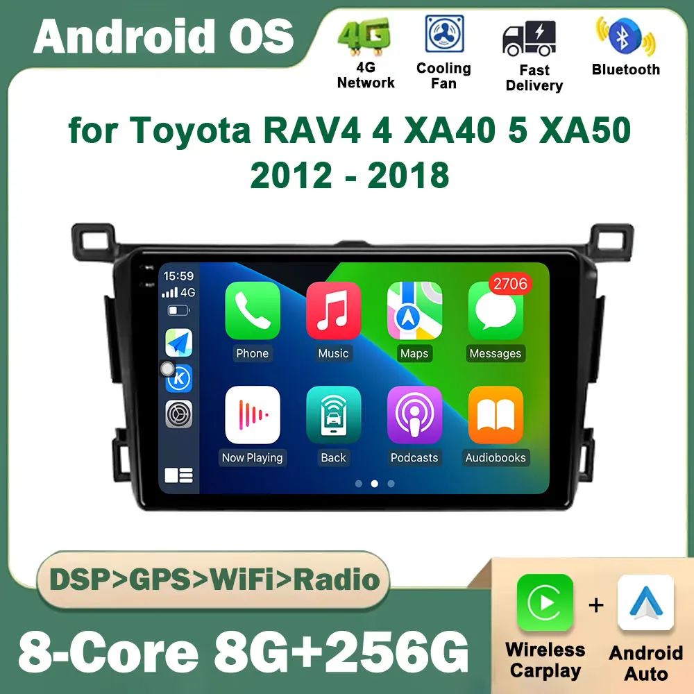 Android OS DSP Stereo 9 inch RHD for Toyota RAV4 4 XA40 5 XA50 2012 - 2018 Car Radio Multimedia Player GPS Navi WiFi Head Unit
Android OS DSP Stereo 9 inch RHD for Toyota RAV4 4 XA40 5 XA50 2012 - 2018 Car Radio Multimedia Player GPS Navi WiFi Head Unit