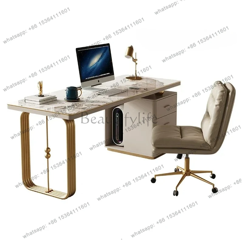 Скандинавский высококачественный письменный стол из каменной плиты, современный простой домашний стол
Скандинавский высококачественный письменный стол из каменной плиты, современный простой домашний стол