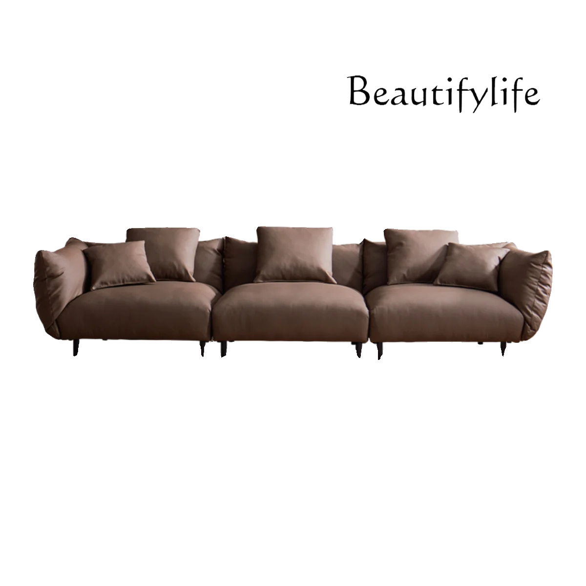 Italian all-leather petal sofa living room simple modern American light luxury home minimalist down straight row
Italian all-leather petal sofa living room simple modern American light luxury home minimalist down straight row