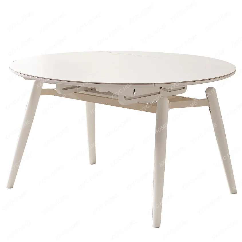 White Slate Dining Table Modern Simple Round Retractable
White Slate Dining Table Modern Simple Round Retractable