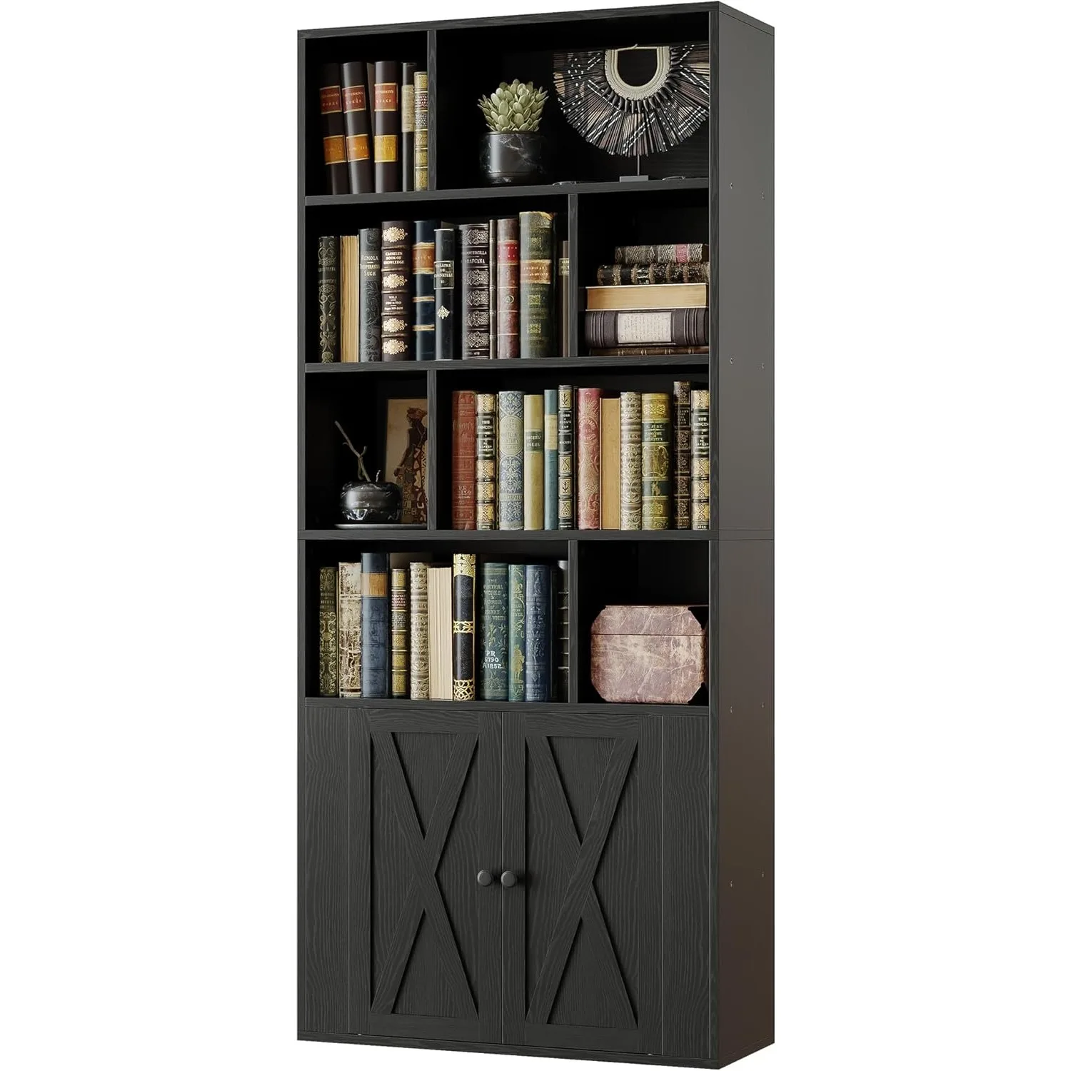 Book Shelf, Tall Bookshelf with Storage, Bookshelves and Bookcases with Doors, 4-Tier Bookcase with 8 Open Cubes, Customized
Book Shelf, Tall Bookshelf with Storage, Bookshelves and Bookcases with Doors, 4-Tier Bookcase with 8 Open Cubes, Customized