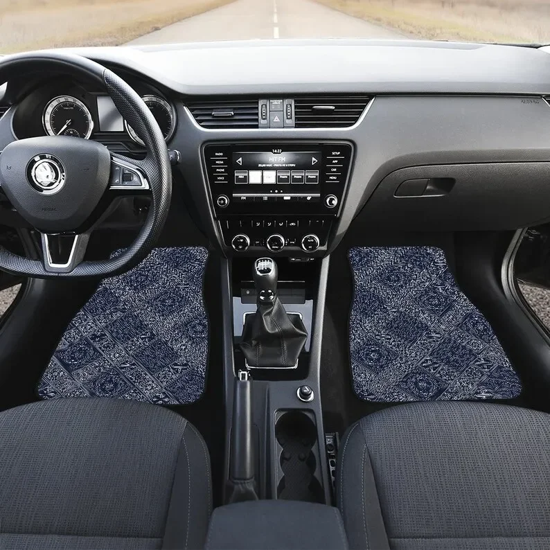 Blue Ethnic Tribal Floral Car Floor Mats Set, Front and Back Floor Mats for Car, Car Accessories
Blue Ethnic Tribal Floral Car Floor Mats Set, Front and Back Floor Mats for Car, Car Accessories
