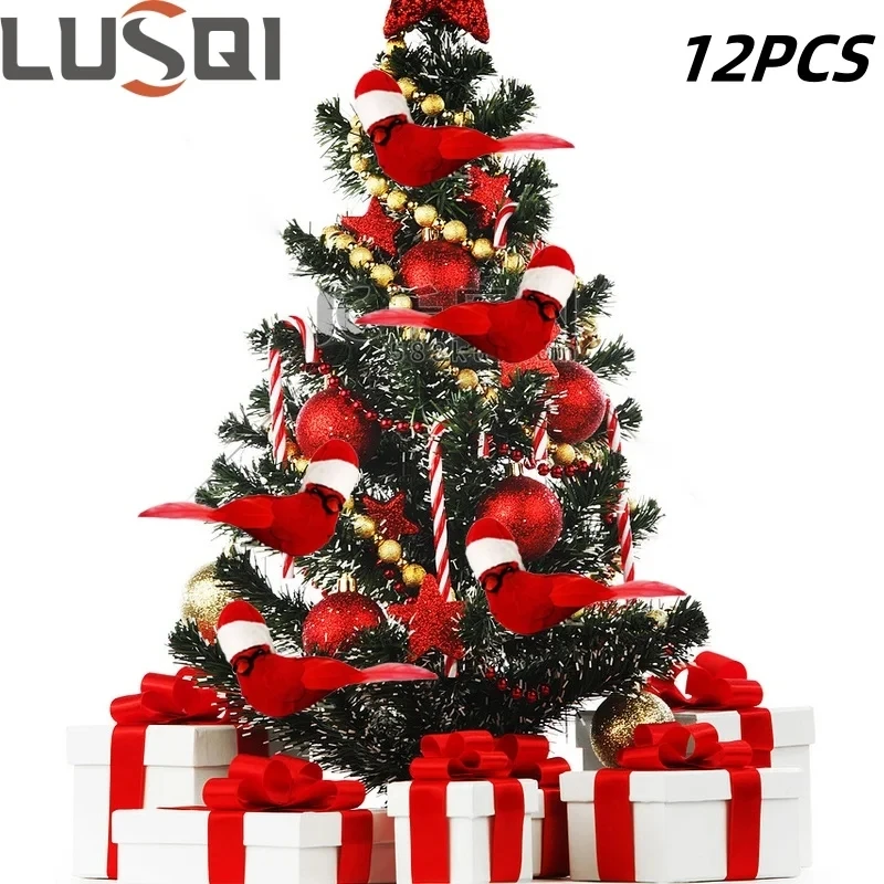 LUSQI 12PCS Tilted Red Bird Christmas Tree Clip-On Decoration Suitable For Hanging On Pine Trees Christmas/Holiday Gifts
LUSQI 12PCS Tilted Red Bird Christmas Tree Clip-On Decoration Suitable For Hanging On Pine Trees Christmas/Holiday Gifts