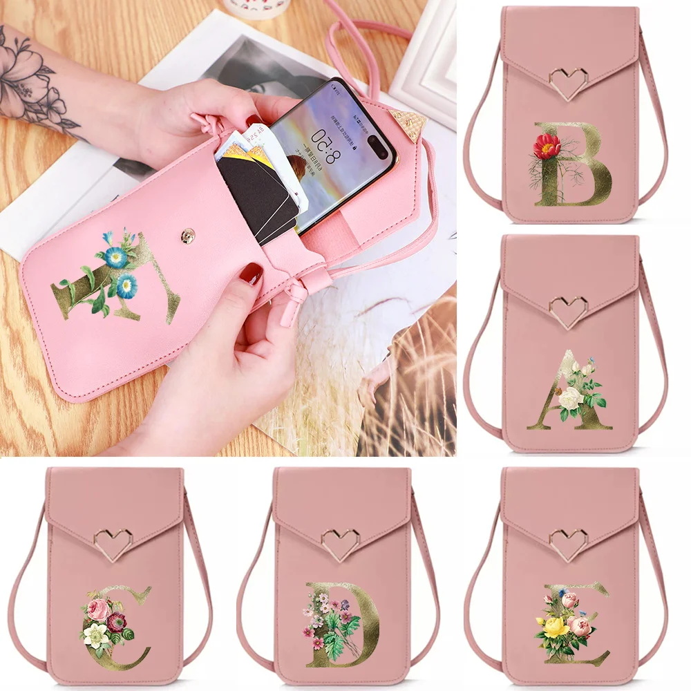 Mobile Phone Bag Universal Transparent Touch Screen Golden Flower Letter Printing Double Layer Phone Case Shopping Crossbody Bag
Mobile Phone Bag Universal Transparent Touch Screen Golden Flower Letter Printing Double Layer Phone Case Shopping Crossbody Bag