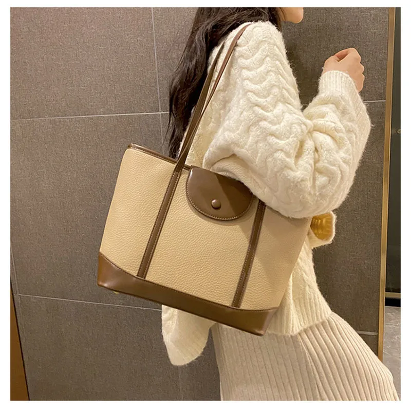 Senior Sense Of Retro Large-capacity Shoulder Bag Female 2025 New Spring And Summer Versatile Work Commuter Bag Tote Bag
Senior Sense Of Retro Large-capacity Shoulder Bag Female 2025 New Spring And Summer Versatile Work Commuter Bag Tote Bag