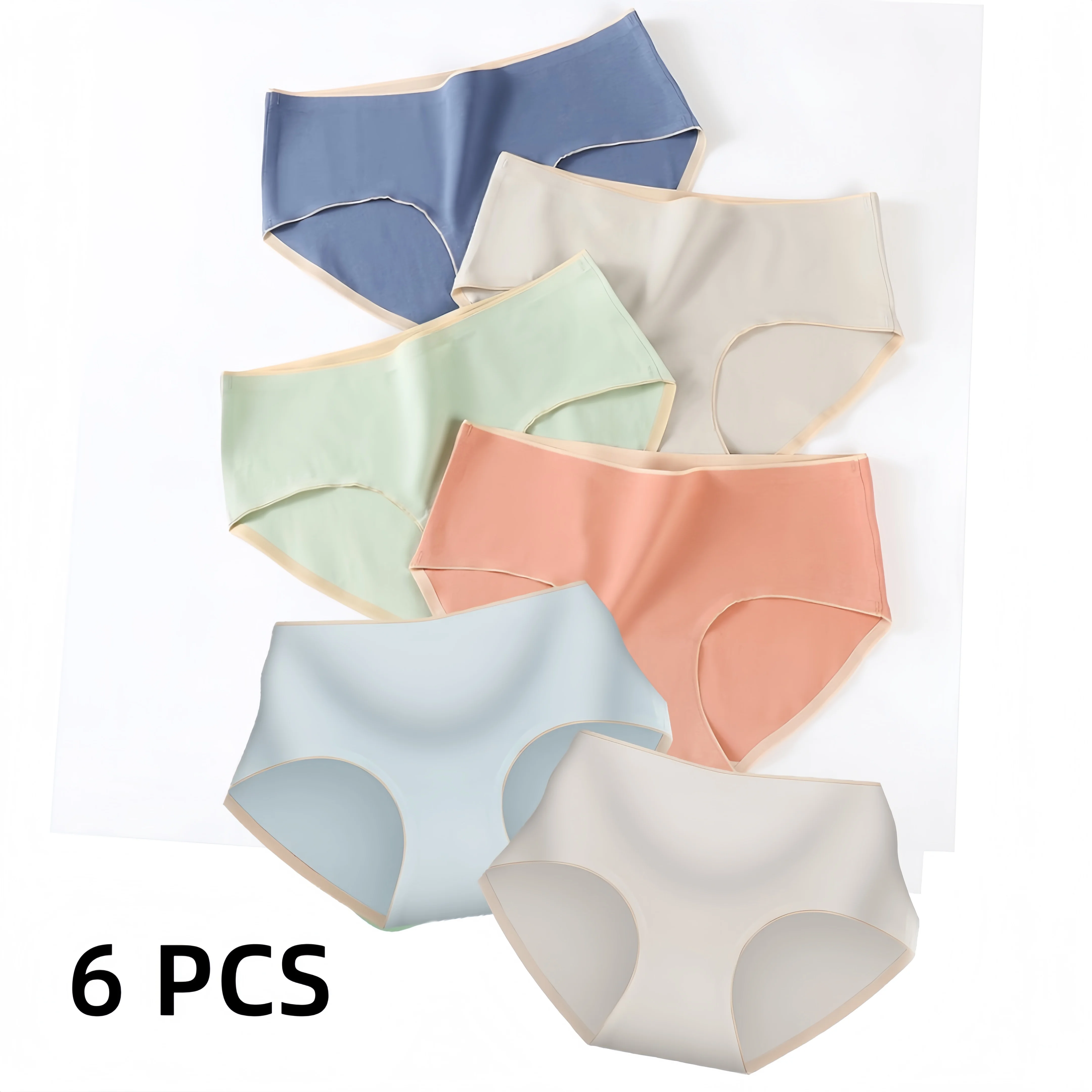 6 PCS Underwear Women's Pure Cotton Japanese Minimalist Solid Color Underwear Girls' Mid Waist Cotton Crotch Comfortable
6 PCS Underwear Women's Pure Cotton Japanese Minimalist Solid Color Underwear Girls' Mid Waist Cotton Crotch Comfortable