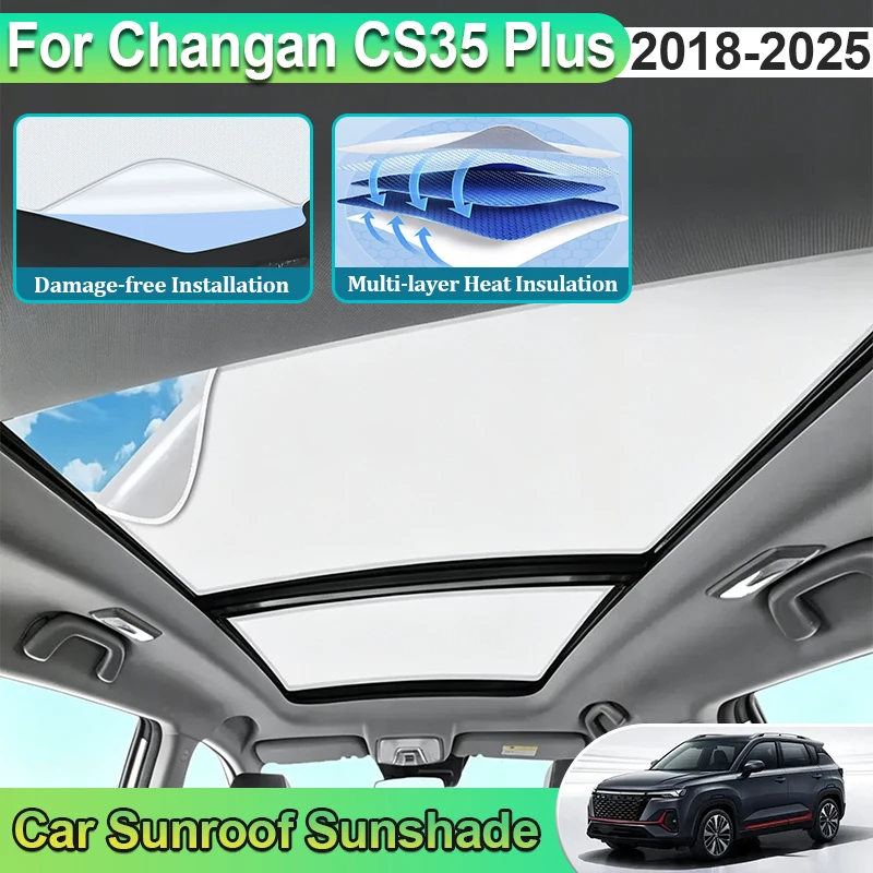 For Changan CS35 Plus 2023 Accessories 2018-2025 Car Sunroof Sunshades Electrostatic Sticker Sun Protection Full Blackout Cover
For Changan CS35 Plus 2023 Accessories 2018-2025 Car Sunroof Sunshades Electrostatic Sticker Sun Protection Full Blackout Cover