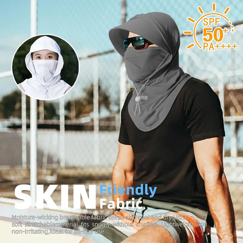 Summer Women's 2-in-1 Sun Hat Face Mask Ice Silk Breathable Full Face Neck Cover Ideal for Driving Cycling Outdoor Sports
Summer Women's 2-in-1 Sun Hat Face Mask Ice Silk Breathable Full Face Neck Cover Ideal for Driving Cycling Outdoor Sports