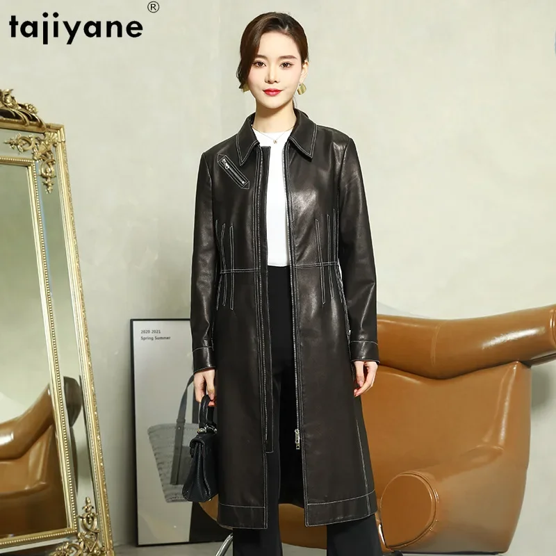 Tajiyane 100% Genuine Sheepskin Leather Jacket Women 23 Mid-length Casual Real Leather Coat Fashion Leather Jackets Windbreaker
Tajiyane 100% Genuine Sheepskin Leather Jacket Women 23 Mid-length Casual Real Leather Coat Fashion Leather Jackets Windbreaker