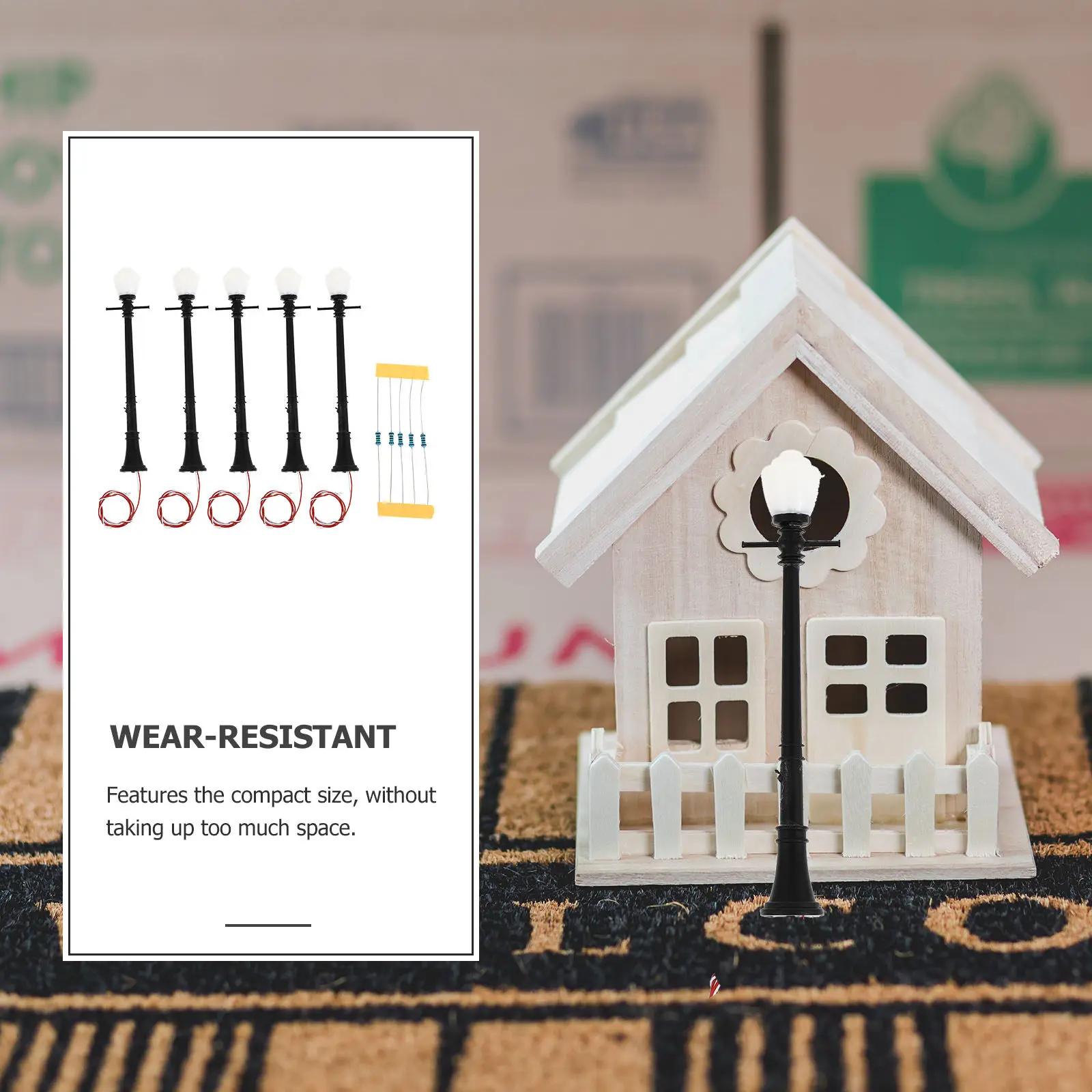 1Set Railway Lamp Post High-Quality Miniature Streetlight Decorative Scene Layout Micro Landscape LED Light Post Ornament
1Set Railway Lamp Post High-Quality Miniature Streetlight Decorative Scene Layout Micro Landscape LED Light Post Ornament