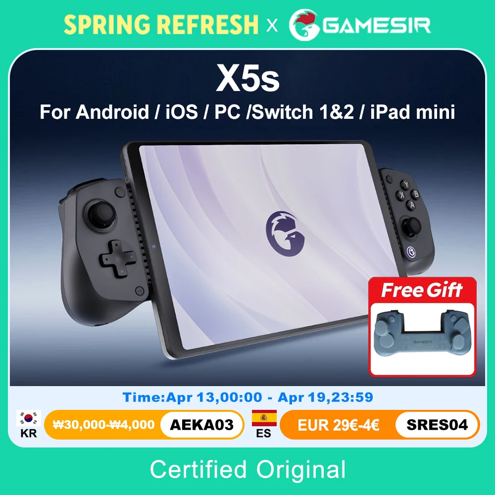 Игровой контроллер GameSir X5s для Nintendo Switch 2/1, Android, iOS, ПК, беспроводной, с джойстиками и триггерами на датчиках Холла, 3 режима
Игровой контроллер GameSir X5s для Nintendo Switch 2/1, Android, iOS, ПК, беспроводной, с джойстиками и триггерами на датчиках Холла, 3 режима