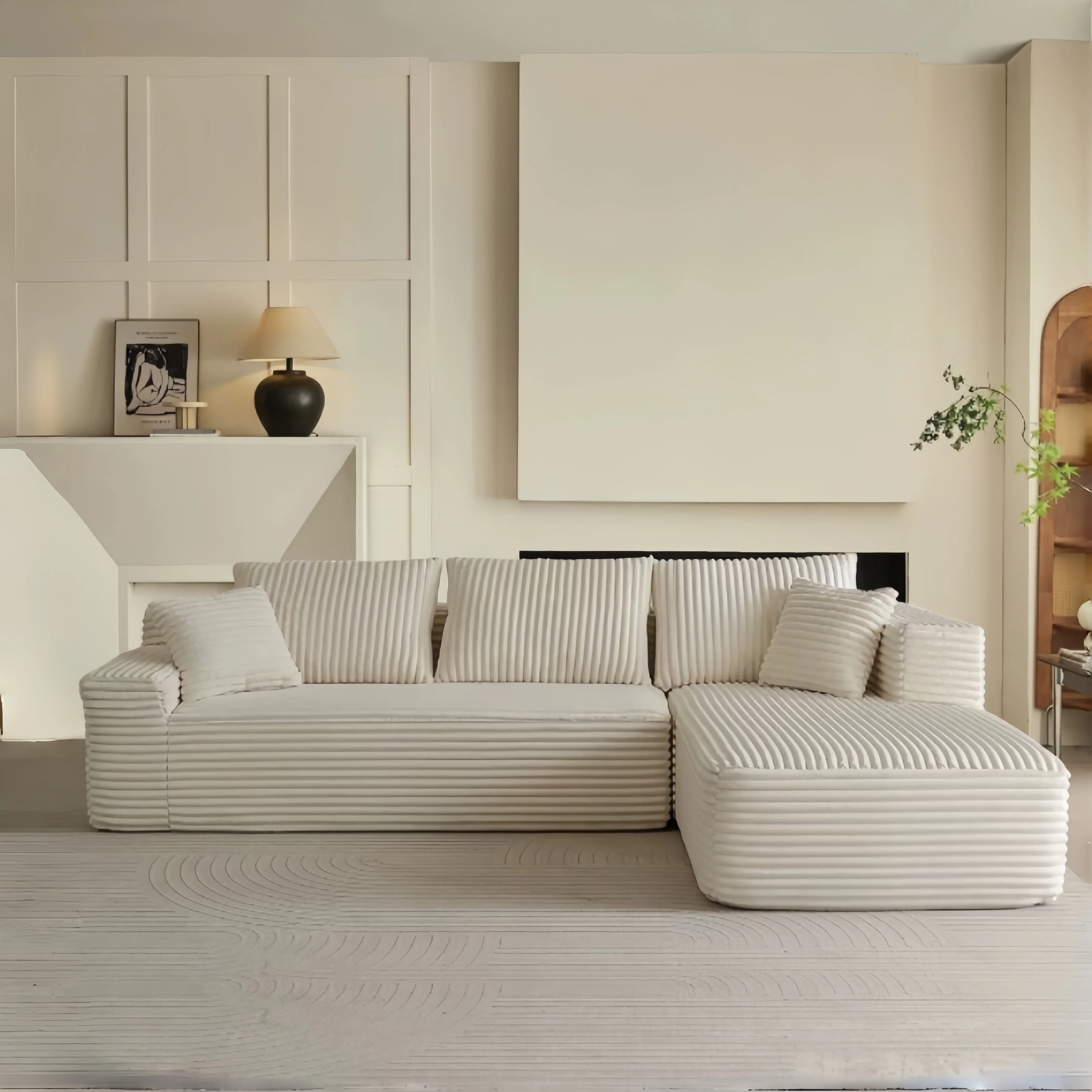 #Modular Adjustable Foam Sofa Set, Integrated Corduroy Microfiber Sponge, Vacuum Compressed Square Fabric Sof
#Modular Adjustable Foam Sofa Set, Integrated Corduroy Microfiber Sponge, Vacuum Compressed Square Fabric Sof