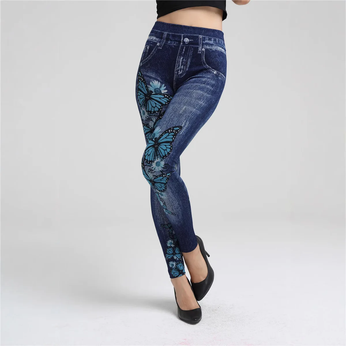 High Waist Seamless Jean Legging Women Printed Leggings High Elastic Knitting Slim Fashion Gym Trainning Hip Liftting Tights
High Waist Seamless Jean Legging Women Printed Leggings High Elastic Knitting Slim Fashion Gym Trainning Hip Liftting Tights