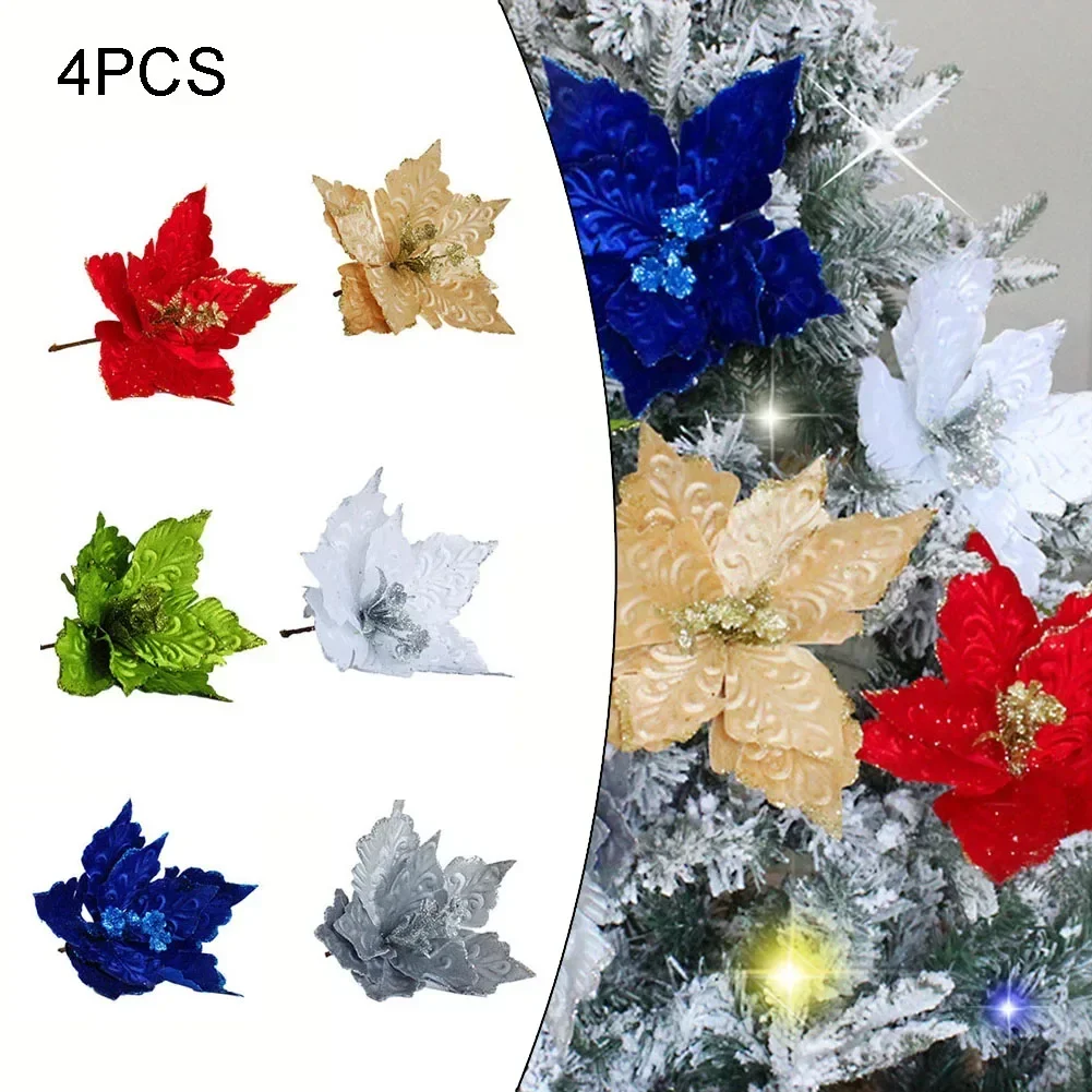 4pcs Velvet Christmas Flowers Christmas Tree Hanging Flower Waterproof Ibrantly Colored Flower Christmas Tree Decoration
4pcs Velvet Christmas Flowers Christmas Tree Hanging Flower Waterproof Ibrantly Colored Flower Christmas Tree Decoration