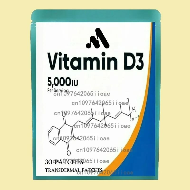 30 пластырей с витамином D3, транспарительные пластыри, высокая прочность 5000 мАУ
30 пластырей с витамином D3, транспарительные пластыри, высокая прочность 5000 мАУ