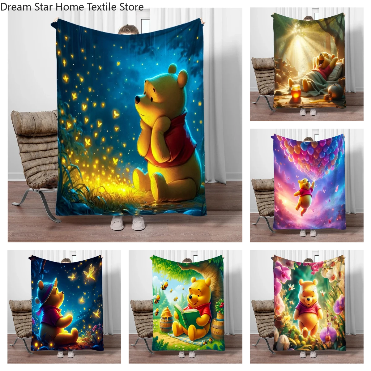 Winnie The Pooh Soft Flannel Blankets Keep Warm Throw Blanket Comfortable Blanket for Picnic Beds Sofa Home Bedroom Travel Gift
Winnie The Pooh Soft Flannel Blankets Keep Warm Throw Blanket Comfortable Blanket for Picnic Beds Sofa Home Bedroom Travel Gift