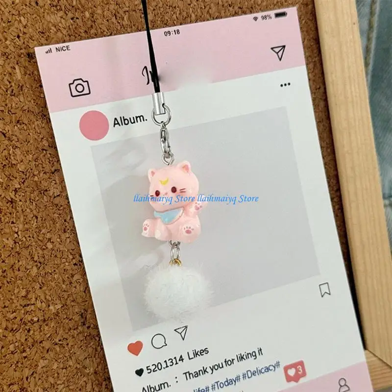 573B Stylish Sturdy Resin Cats Pendant Keychain for Girls Lovely Accessory for Backpacks Bags and Party Supplies Outfits
573B Stylish Sturdy Resin Cats Pendant Keychain for Girls Lovely Accessory for Backpacks Bags and Party Supplies Outfits