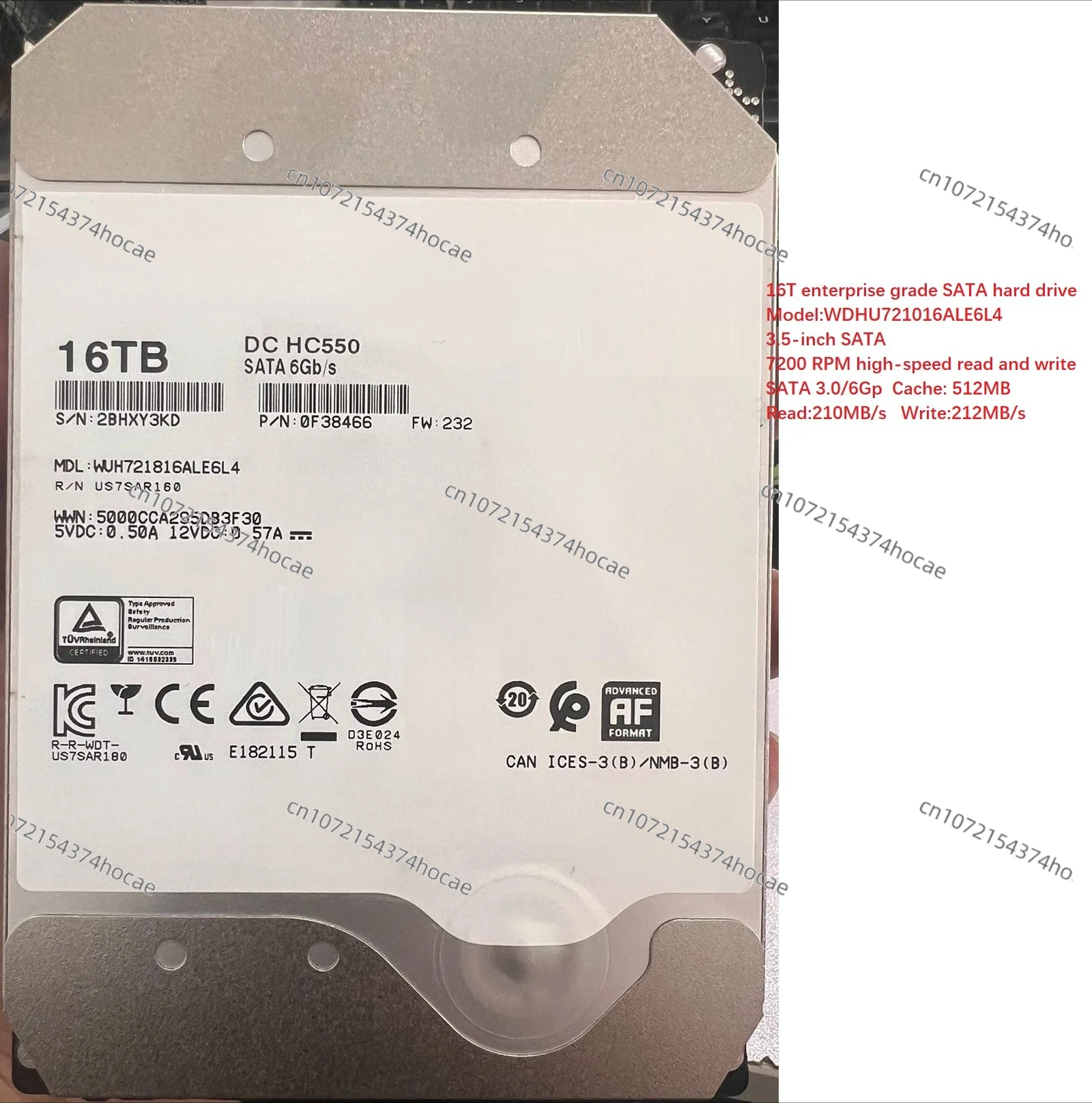 Разберите оригинальный механический жесткий диск SATA3 12 ТБ/14 ТБ/16 ТБ для мониторинга корпоративных устройств. 
Разберите оригинальный механический жесткий диск SATA3 12 ТБ/14 ТБ/16 ТБ для мониторинга корпоративных устройств.