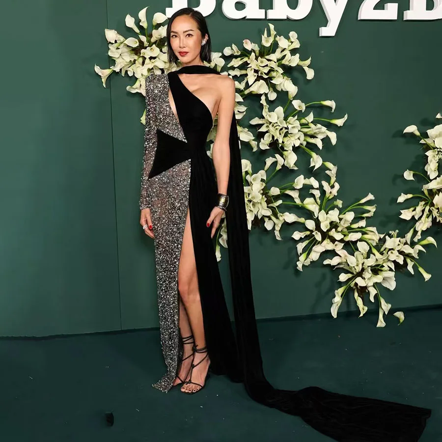 OEING Sexy Evening Dress Sequins One Shoulder Pleat High Split Sexy Prom Gown Formal Party Dress Vestidos de fiesta Customized
OEING Sexy Evening Dress Sequins One Shoulder Pleat High Split Sexy Prom Gown Formal Party Dress Vestidos de fiesta Customized