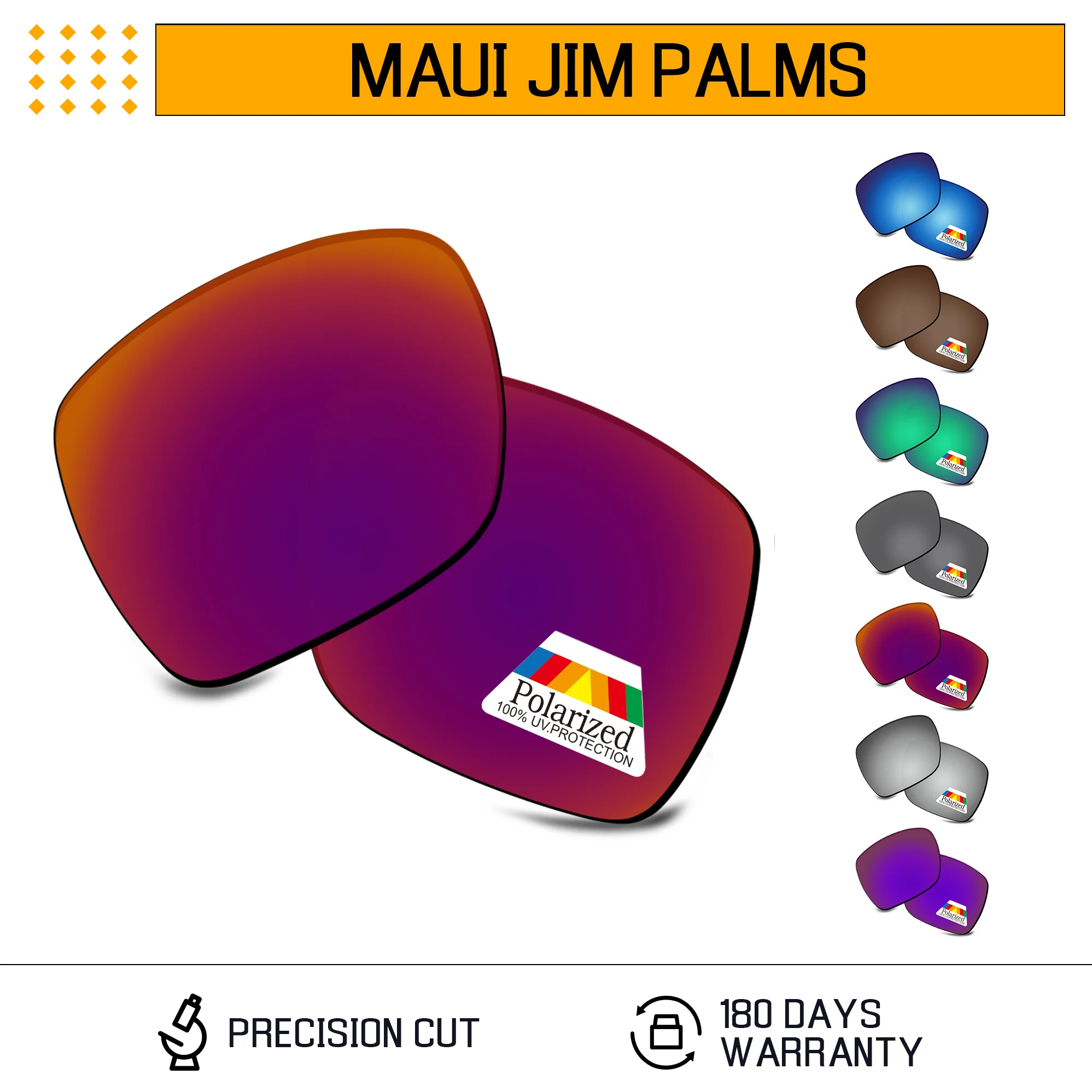 Rarayvix Polarized Replacement Lenses UV400 Protective Compatible with Maui Jim Palms MJ111 Sunglasses
Rarayvix Polarized Replacement Lenses UV400 Protective Compatible with Maui Jim Palms MJ111 Sunglasses