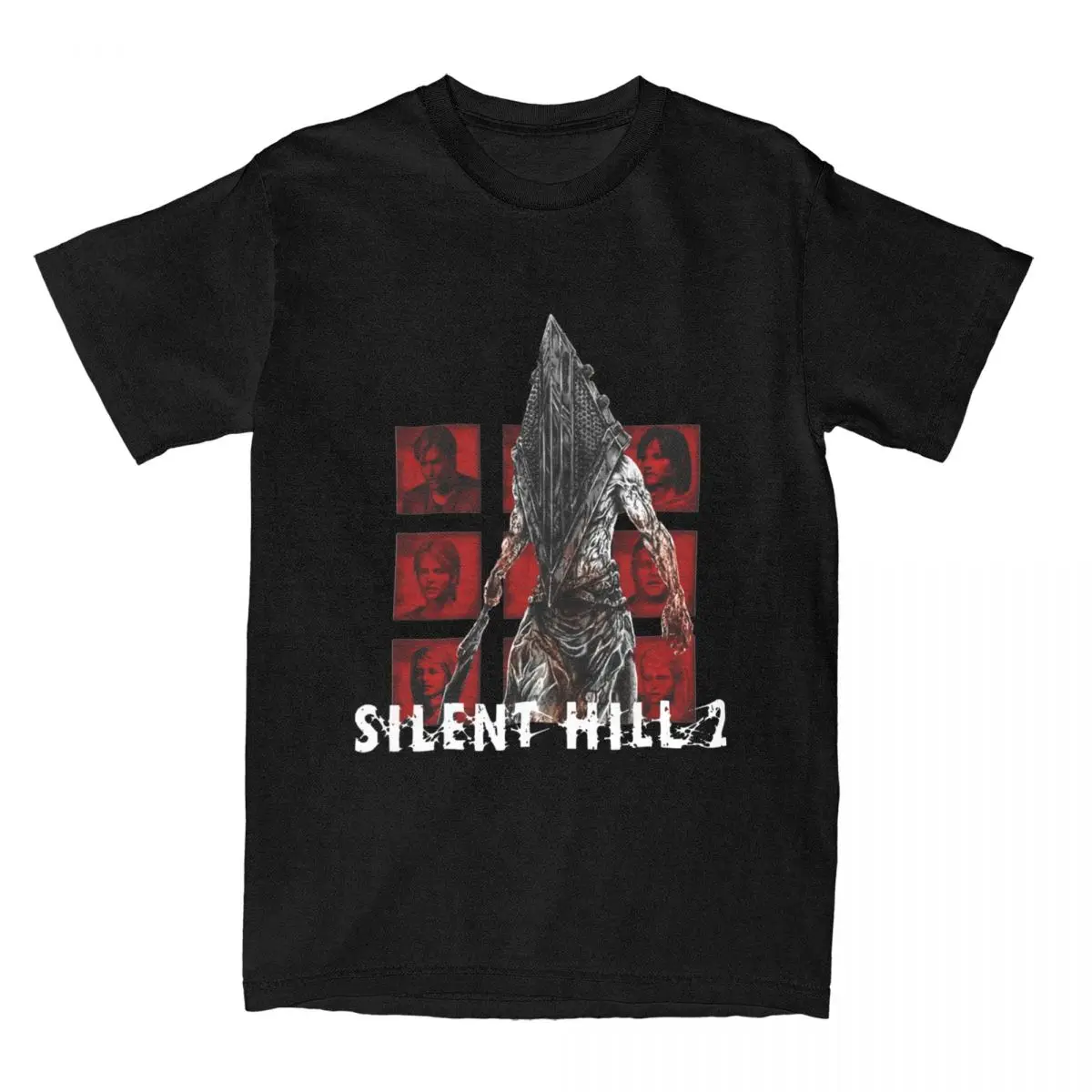 Silent Hill 2, аксессуары для фильмов ужасов, футболки для мужчин и женщин, хлопковые уникальные футболки для отдыха
Silent Hill 2, аксессуары для фильмов ужасов, футболки для мужчин и женщин, хлопковые уникальные футболки для отдыха