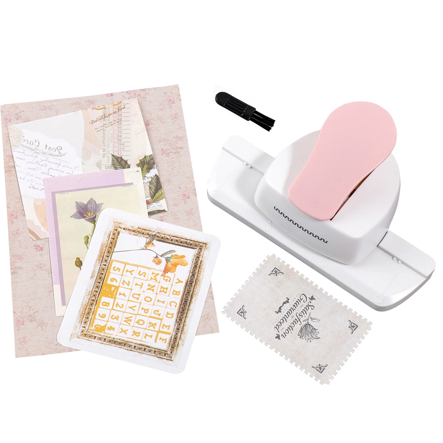 Creative Stamp-shaped paper embossing tool, notebook edge punch, photo album greeting card decorate, fashion pink perforated too
Creative Stamp-shaped paper embossing tool, notebook edge punch, photo album greeting card decorate, fashion pink perforated too