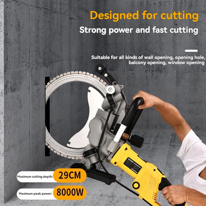 220V High-Power Electric Tool High Frequency Brushless Ring Saw Multifunctional Stone Concrete Wall Cutting Machine
220V High-Power Electric Tool High Frequency Brushless Ring Saw Multifunctional Stone Concrete Wall Cutting Machine