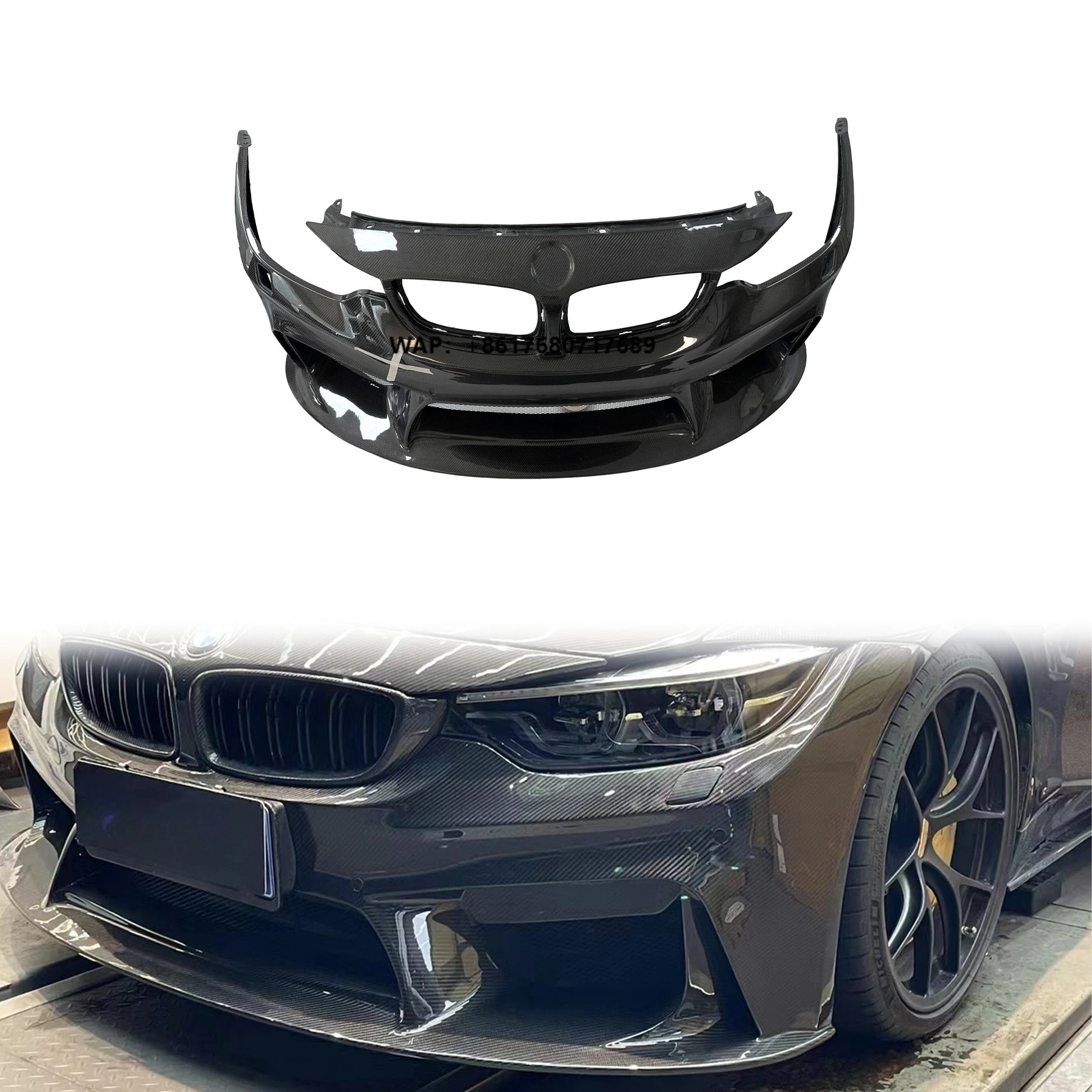 M3/M4 3D Style Auto Parts Front Bumper Carbon Fiber Body Kit for M3/M4 F80/F82 (Full Carbon Fiber)
M3/M4 3D Style Auto Parts Front Bumper Carbon Fiber Body Kit for M3/M4 F80/F82 (Full Carbon Fiber)