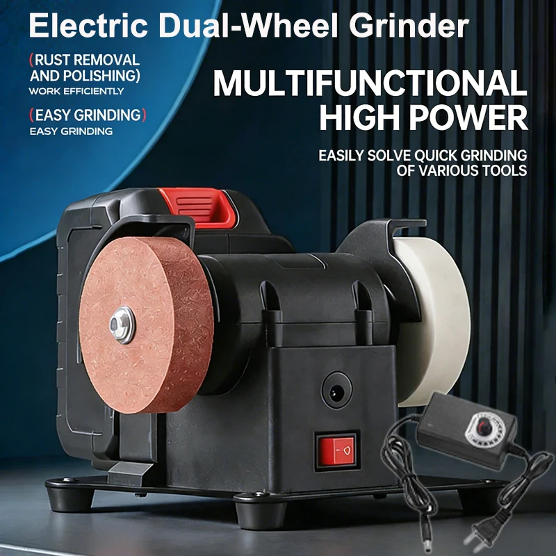 6000r/min Electric Double Wheel Grinder Machine Artifact Table Grinder Motor Micro Coarse for Metal Grinding Polishing DIY
6000r/min Electric Double Wheel Grinder Machine Artifact Table Grinder Motor Micro Coarse for Metal Grinding Polishing DIY