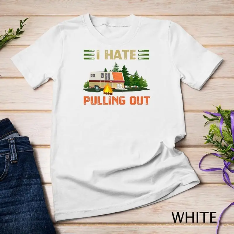 Забавная винтажная футболка унисекс для кемпинга I Hate Pulling Out Travel Trailer RV
Забавная винтажная футболка унисекс для кемпинга I Hate Pulling Out Travel Trailer RV