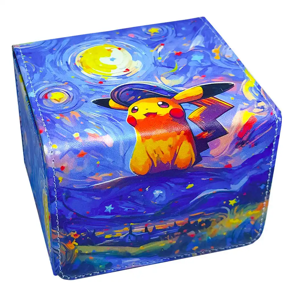PTCG Card Deck Box Fits MTG 100+ Card Storage Box Card Games PU Leather Card Storage Box Premium Card Deck Case
PTCG Card Deck Box Fits MTG 100+ Card Storage Box Card Games PU Leather Card Storage Box Premium Card Deck Case