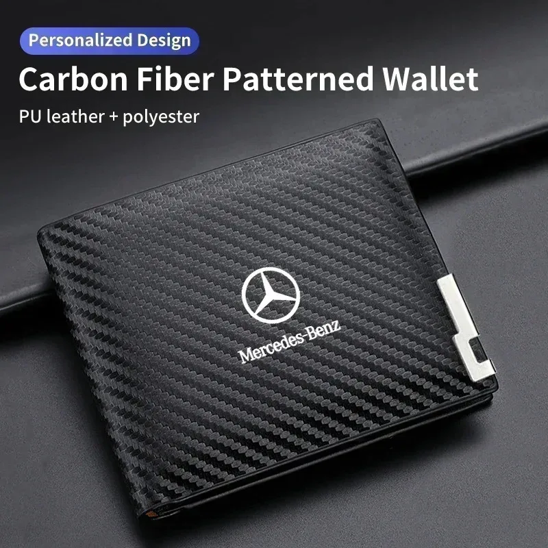 Carbon Fiber Men Wallet ID Credit Card Holder License Bag Gift Accessory For Mercedes Benz AMG A C E Class W201 W210 W108 W204
Carbon Fiber Men Wallet ID Credit Card Holder License Bag Gift Accessory For Mercedes Benz AMG A C E Class W201 W210 W108 W204