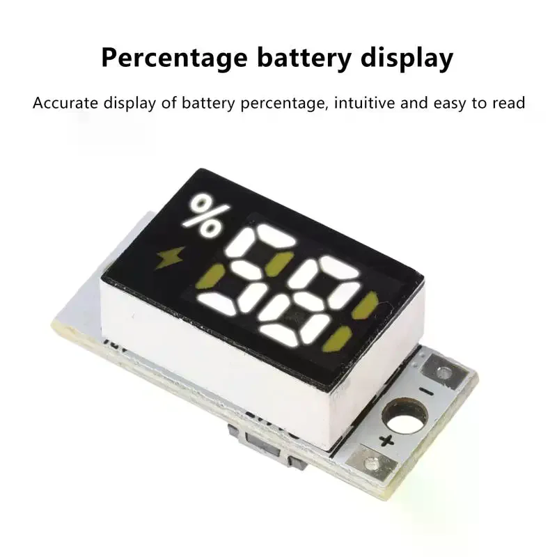 1S 2S 3S4S Lithium Battery Indicator Module Mini LED Percentage Display Battery Meter Mini Power Display Indicator
1S 2S 3S4S Lithium Battery Indicator Module Mini LED Percentage Display Battery Meter Mini Power Display Indicator
